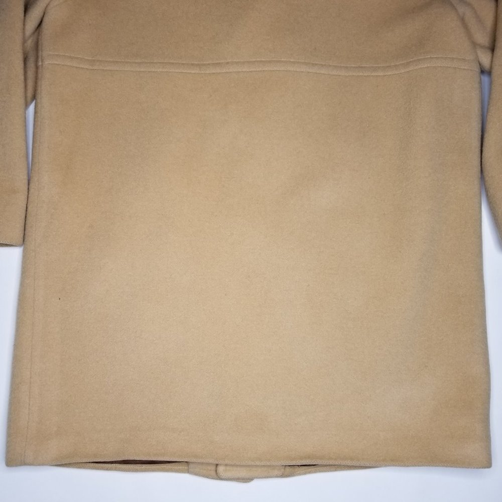 Pendleton Button Front Overcoat Long Jacket L Tan - image 8